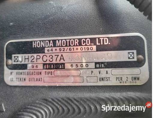 Syndyk sprzeda motor Honda CBR 600 RR Rok produkcji 2003 Szczecin