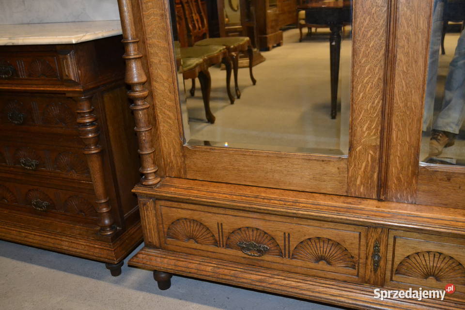 szafa neorenesansowa 1900 dąb Będzin