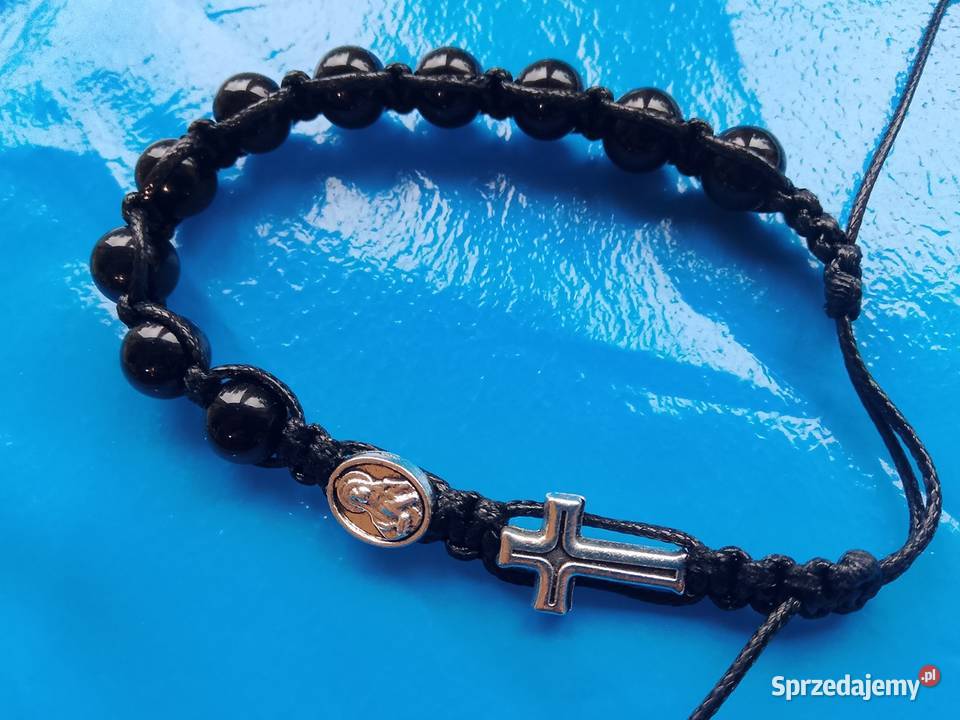 Różaniec damski bransoletka na rękę z krzyżykiem Dla kobiet Legionowo