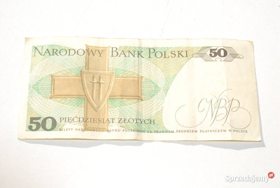 Stary banknot 50 złotych Świerczewski 1988 antyk Cieszyn