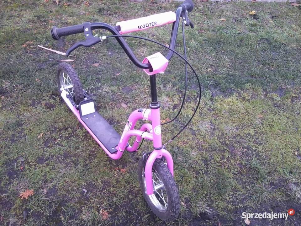 Hulajnoga Scuter terenowa różowa WN115A koła 125 Rolki, wrotki i hulajnogi Knurów