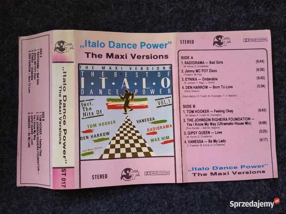 MC cassette cover Italo Dance Power The Maxi pomorskie