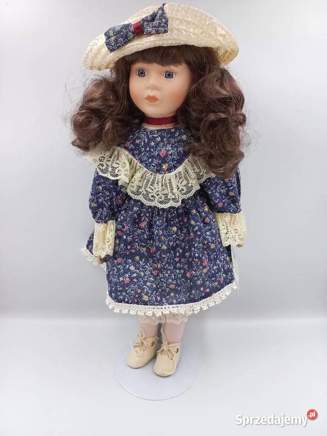 Przepiękna kolekcjonerska lalka porcelanowa sygn Inowrocław