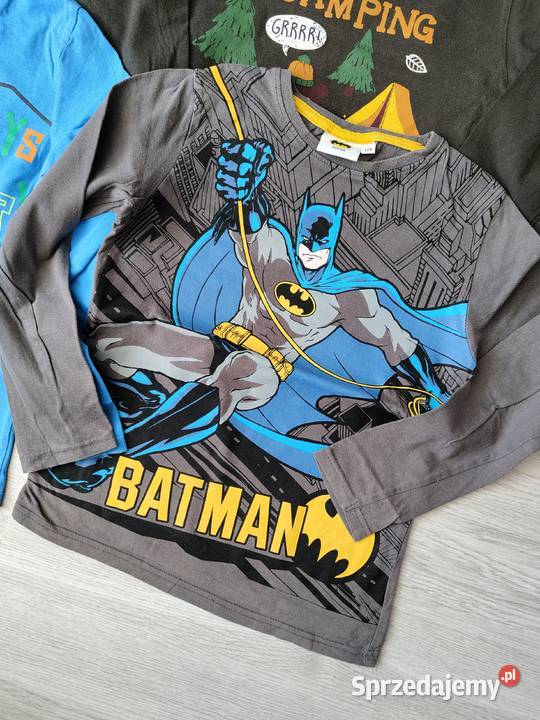 Zestaw 6 bluzek tshirtów 134 z długim rękawem Ustka