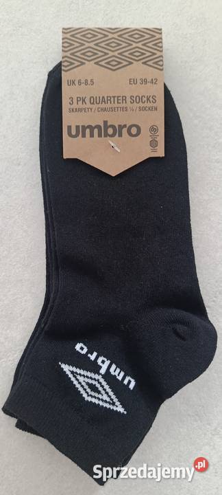 UMBRO skarpety 3pak kolor czarny rozmiar 3942 Ełk