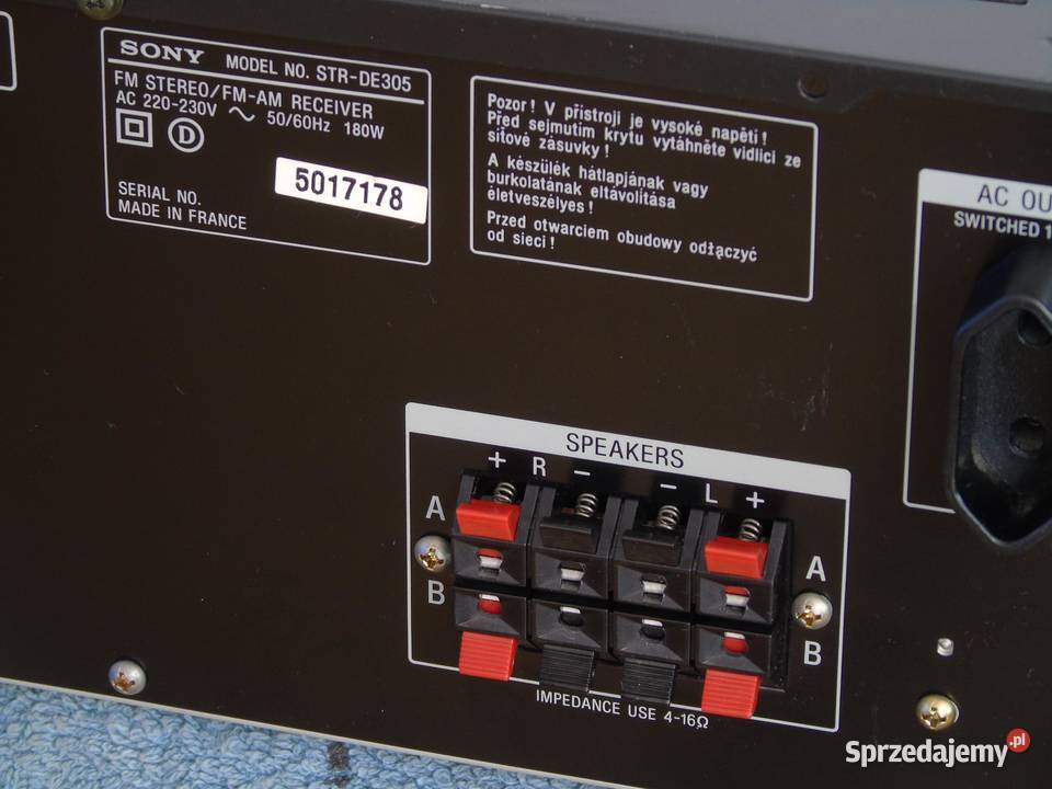 Amplituner Sony STRDE305 RDS sprawny i mocny podkarpackie Jasło