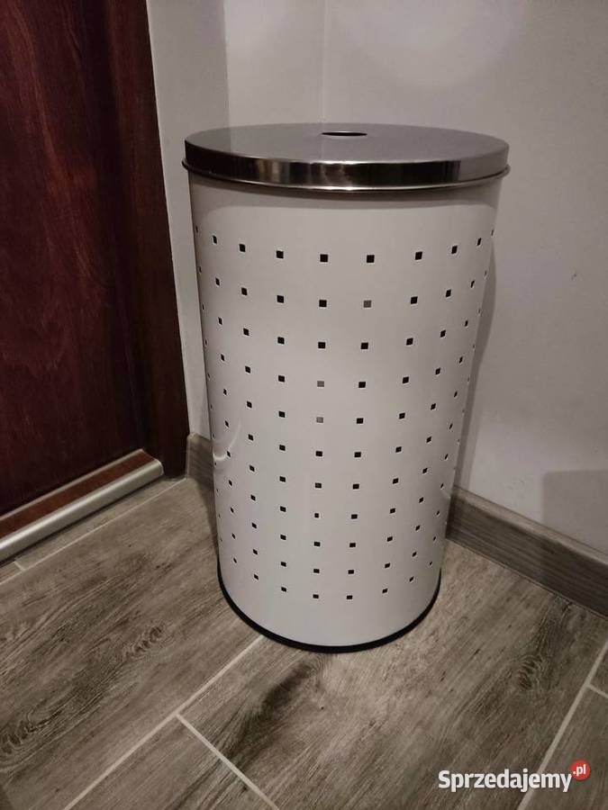 Kosz pojemnik okrągły na pranie z pokrywką Kosze i worki na śmieci opolskie Głuchołazy