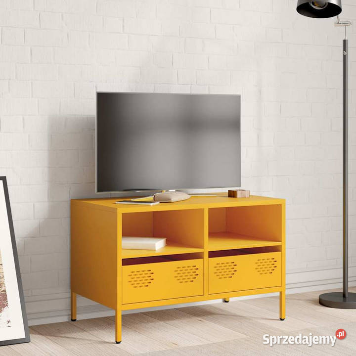 Szafka RTV musztardowa 68x39x435 stal walcowana mazowieckie Warszawa