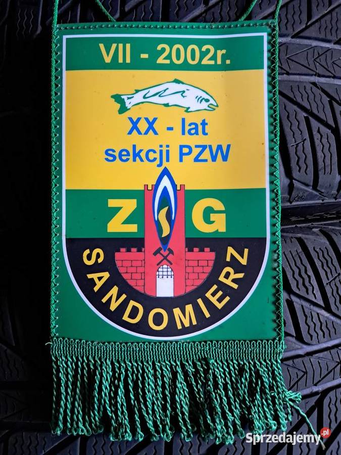 proporczyk z 2002 roku XX lat sekcji PZW ZG Sandomierz sprzedam