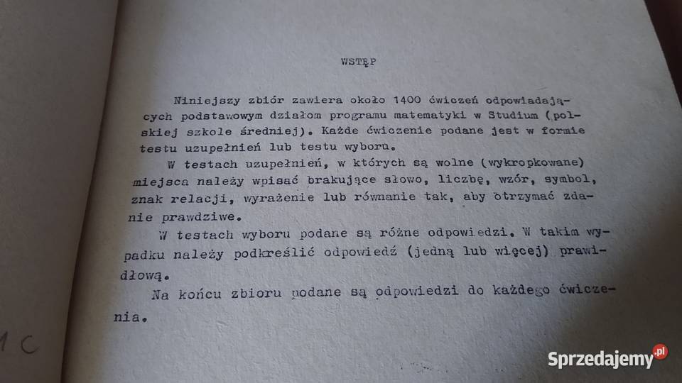Zbiór ćwiczeń z matematyki skrypt Józef Gdańsk
