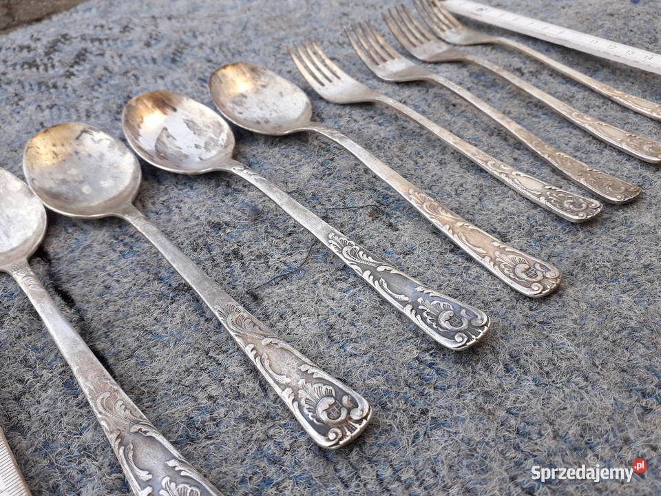 Sztućce Meh Rosja posrebrzane