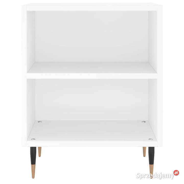 Szafki nocne 2 białe 40x30x50 materiał Szafki