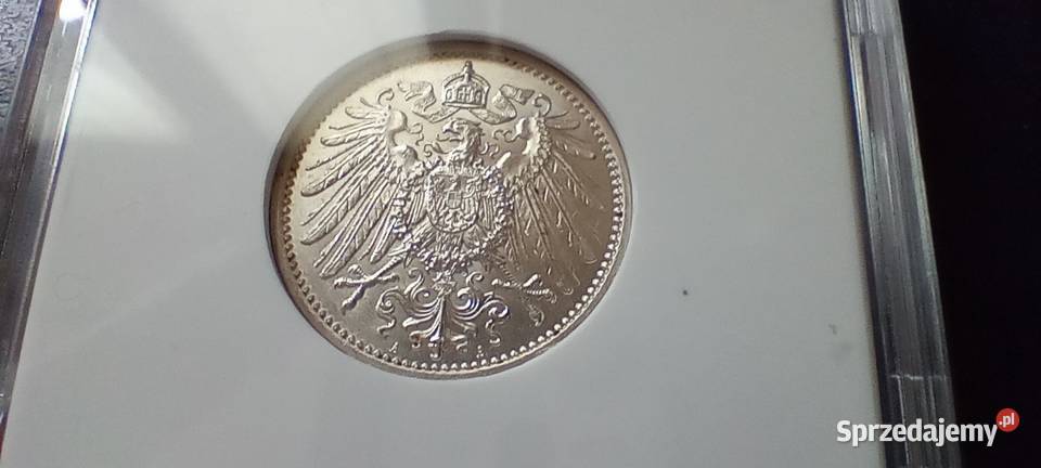 Stare monety 1 marka 1915 A Niemcy srebro Lesko
