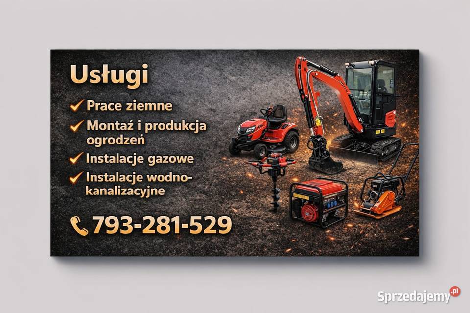 Usługi minikoparką prace ziemne wykopy niwelacja śląskie Bieruń