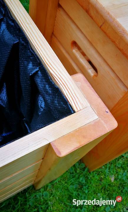 Donica drewniana prostokątna kwietnik osłonka