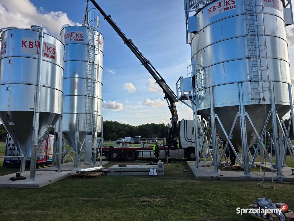 Silos paszowy lejowy o ładowności 8t PRODUCENT Zbiorniki śląskie Kruszyna