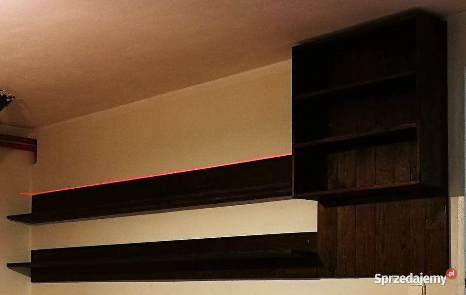 Regał drewniany rustykalny półka drewniana loft świętokrzyskie Radków