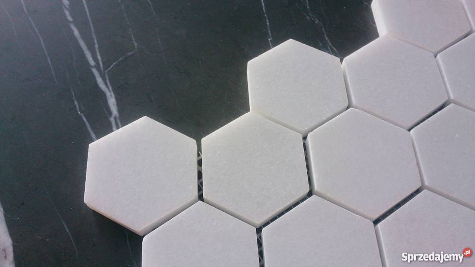 Mozaika HEXAGON Thassos White plastry miodu Piława Górna sprzedam