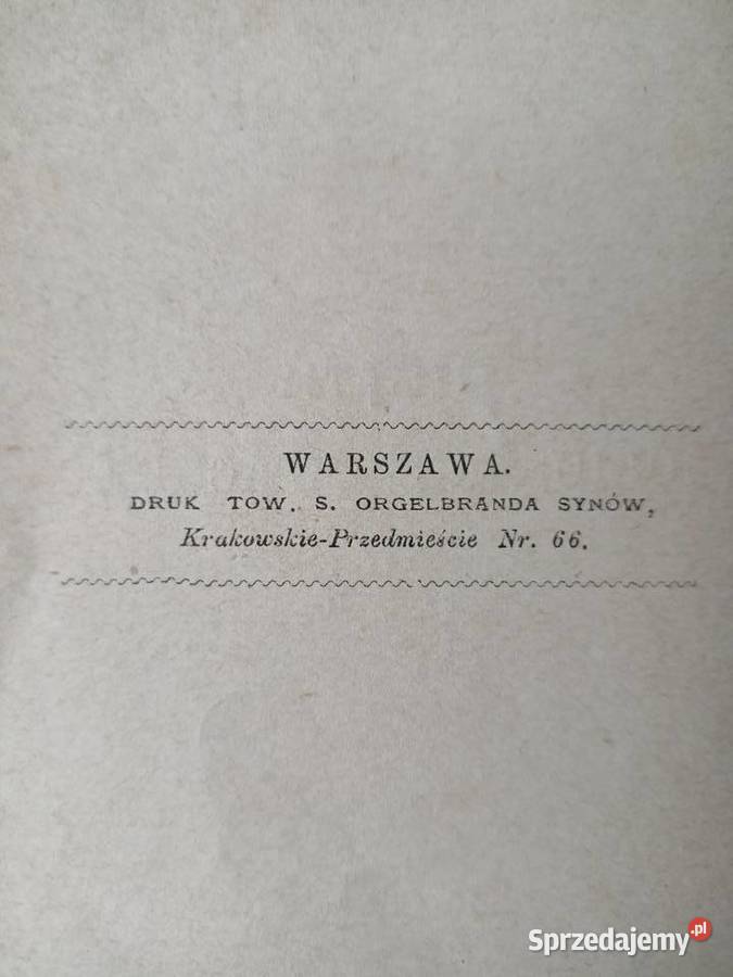 Słowackiego książki przedwojenne antykwariat Warszawa sprzedam