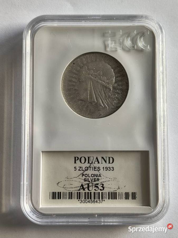 5 1933 Polonia grading GNC nota AU 53