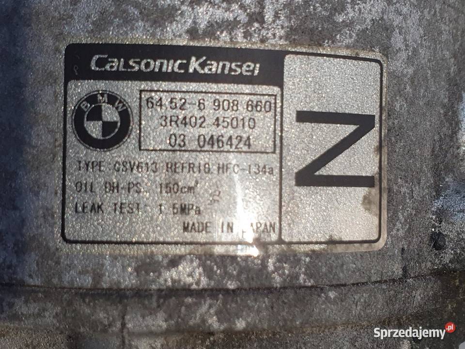 SPRĘŻARKA KLIMATYZACJI BMW E90 E87 316i 116i 16 osobowe Chełm sprzedam