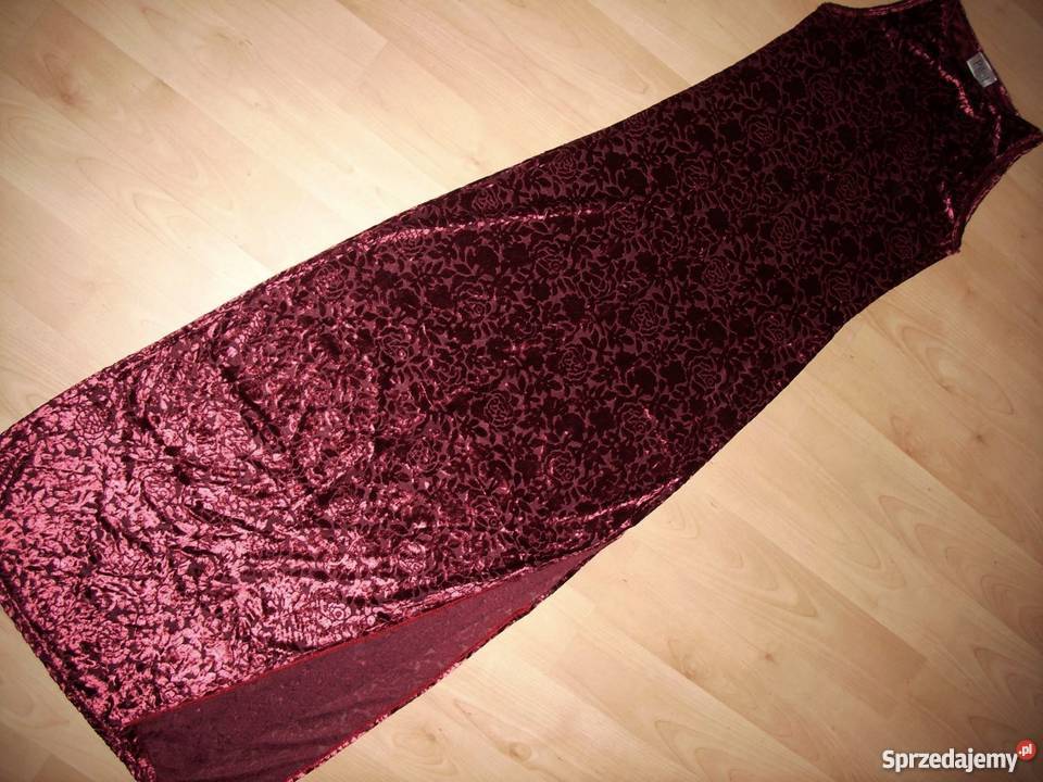 Długa sukienka Welurowa Wizytowa Welur 34 36 Nowy Sącz