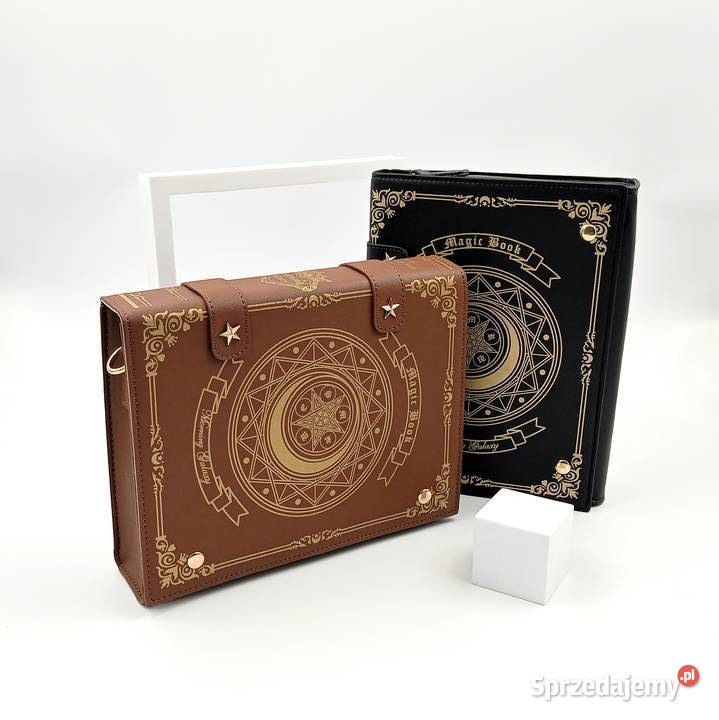 Torba plecak na ramie sórzana księga czarów brąz Zawiercie