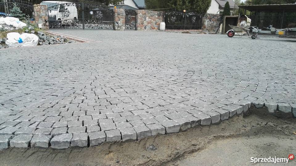 Kostka granitowa łupana CZARNA Gabro 811 Materiały budowlane mazowieckie Marki