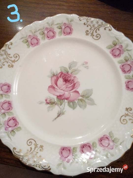 Stare piękne talerze deserowe mix Częstochowa