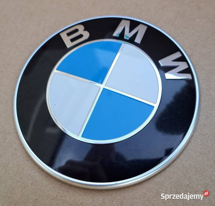 Logo emblemat znaczek BMW przód 82 mm 7288752 osobowe Motoryzacja Mielęcin