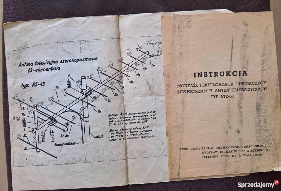 Instrukcja Montażu Anten Telewizyjnych TypATZ5a dolnośląskie Wrocław
