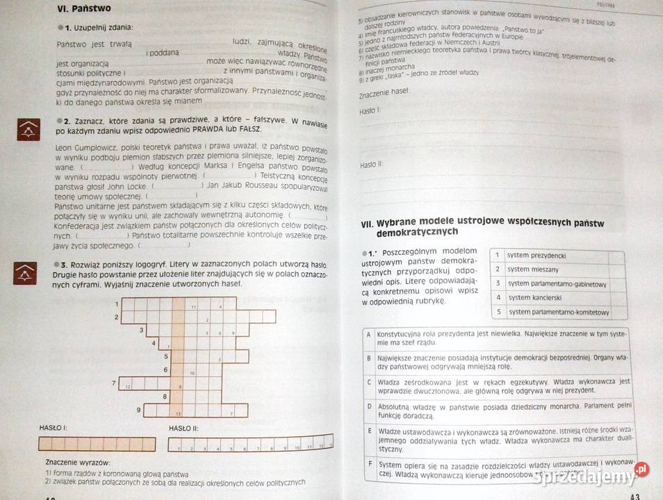 Wiedza o społeczeństwie 1 Zeszyt ćwiczeń Chełm