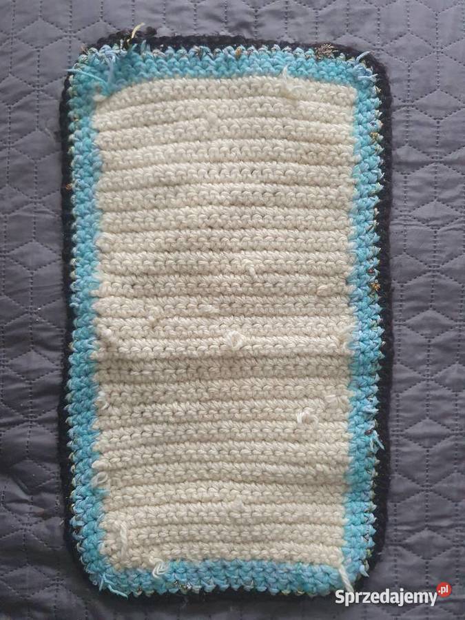 Ręcznie wykonana szydełkowa mata dywanik obrus mazowieckie Warszawa