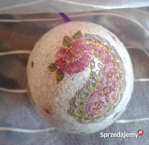 Jajko 12 wielkanocne pisanka decoupage REKODZIEL