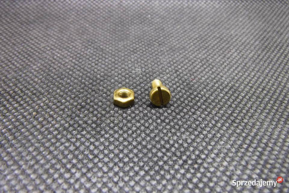 Śruba mosiężna M3 x 8mm z nakrętką gwint 05 Otwock