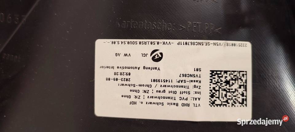 SEAT TARRACO VW TIGUAN II BOCZEK DRZWI LEWY osobowe