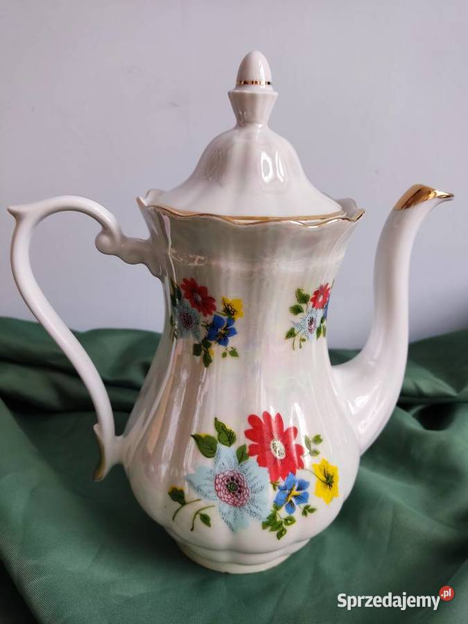 Dzbanek porcelanowy w kwiaty Wałbrzych sprzedam