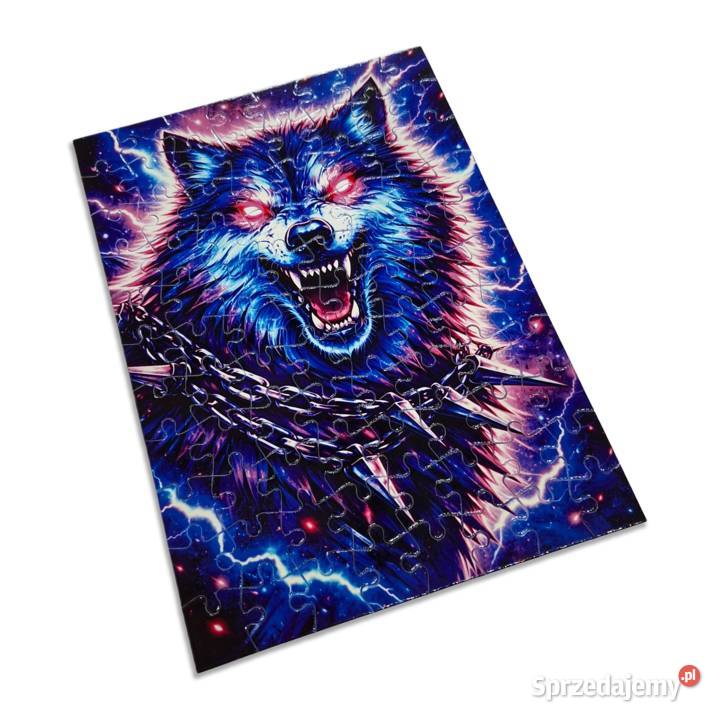 Puzzle Wilk Neon 88 elementów A4 Energetyczny podkarpackie Dębna