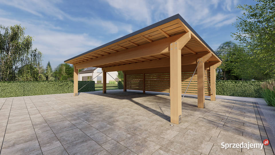 Wiata garażowa Florencja 9M Garaże i miejsca postojowe