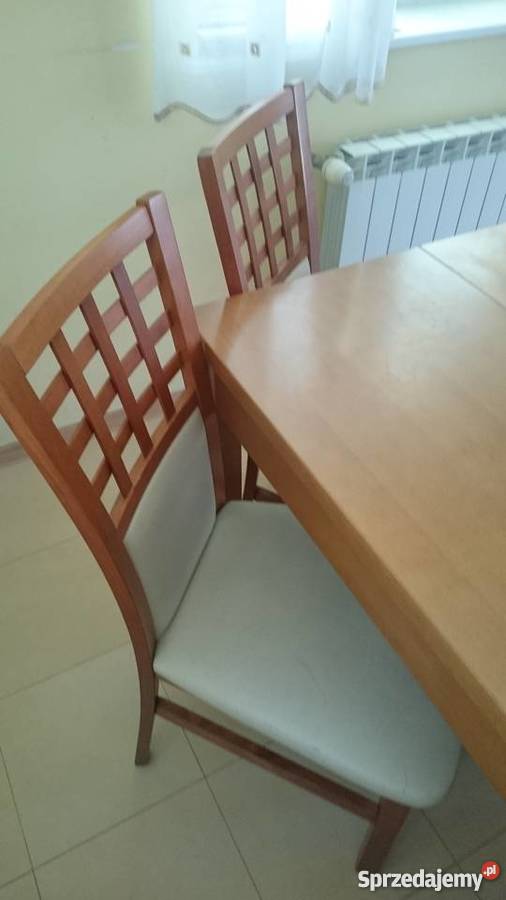 Stół kuchenny rozkładany i 6 krzeseł