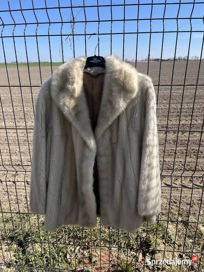 Futro z norek kremowe jasne palomino Łowęcin