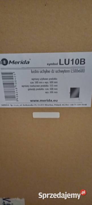 Lustro uchylne Dz uchwytem