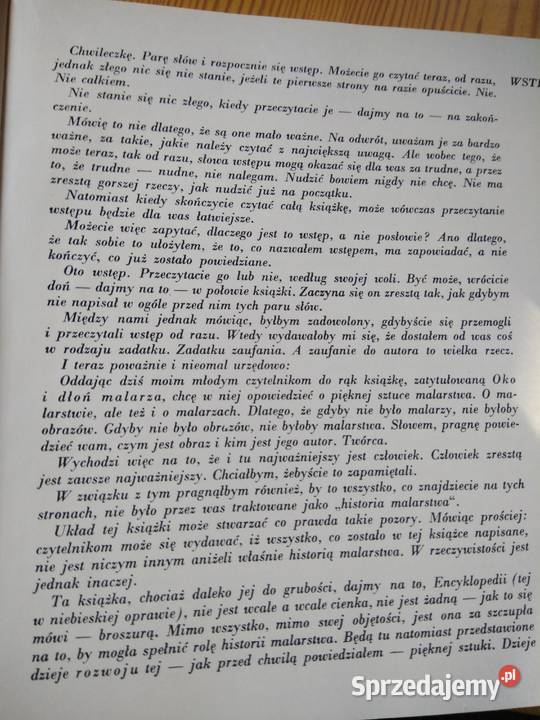 Pierwsze wydanie książki Witz Oko i dłoń malarza mazowieckie Warszawa