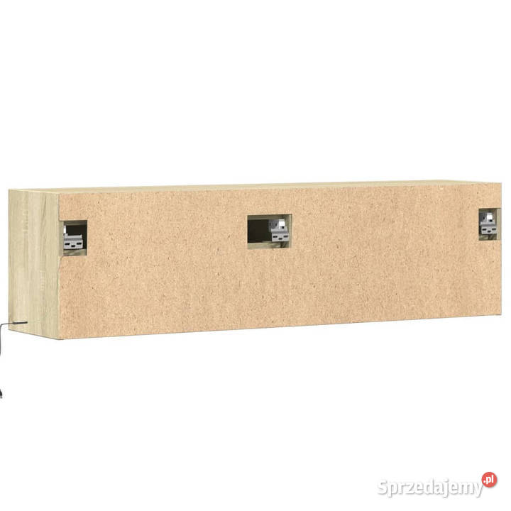 Ścienna szafka TV z LED dąb sonoma 140x31x38 Warszawa
