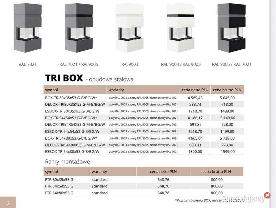 Gotowa obudowa na kominek trójstronny TRINITY Ostrów Wielkopolski