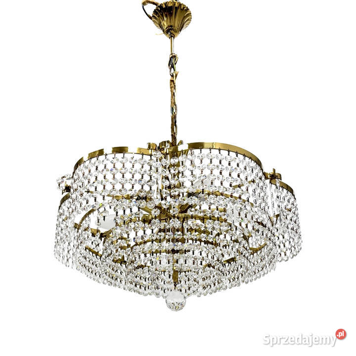 Żyrandol kryształowy vintage koszowy Bakalowits Lampy wiszące Warszawa
