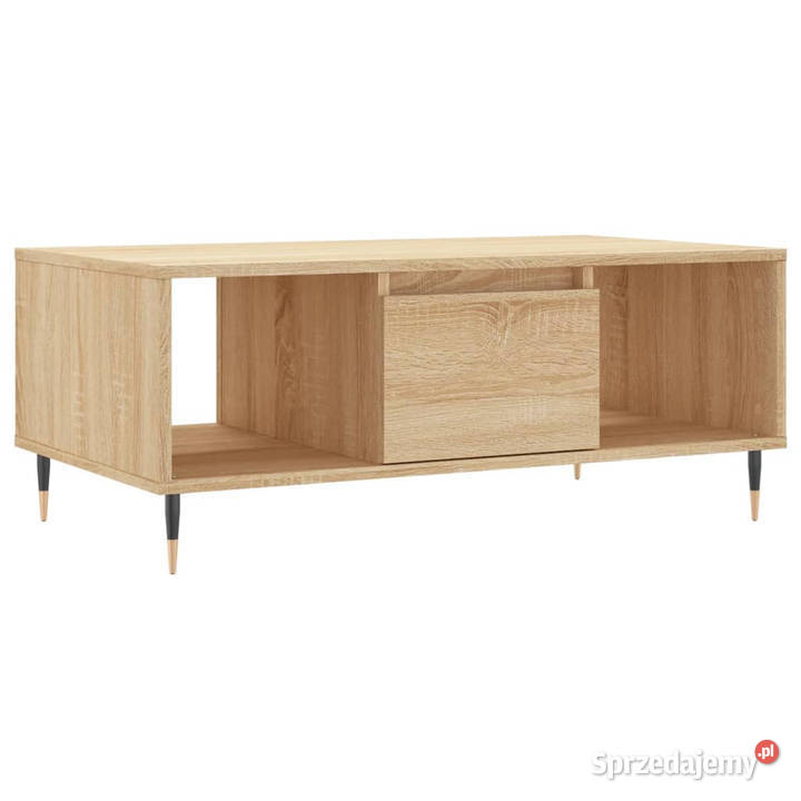 Stolik kawowy dąb sonoma 90x50x365 materiał Warszawa