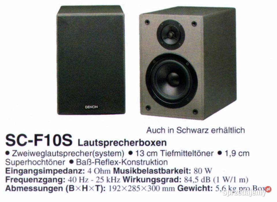 Wysokiej klasy kolumny stereo marki Denon SCF10S Kraków