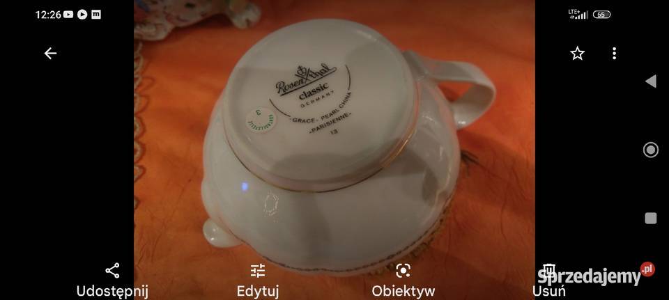 Sosjerka porcelana znamienita Rosenthal Porcelana i szkło Wrocław