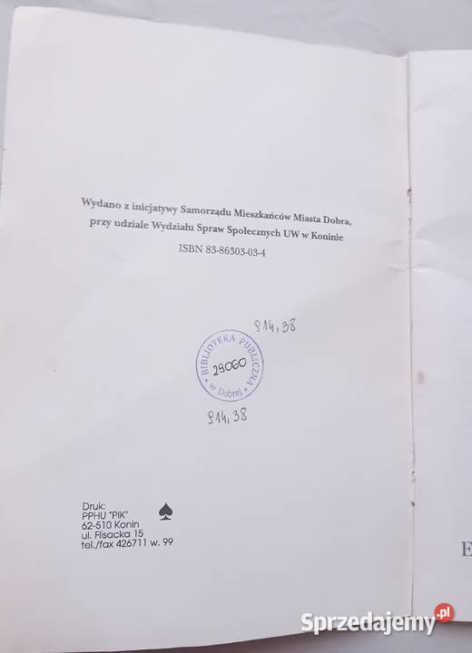Folder Dobra zarys dziejów Miasta Stanisław